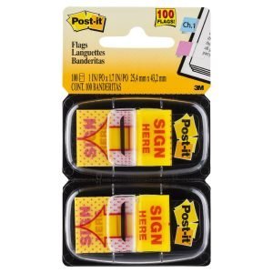 Post It "Sign Here" - Labels